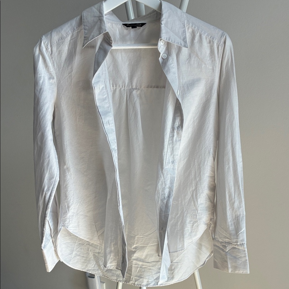 Massimo Dutti Cream Shirt